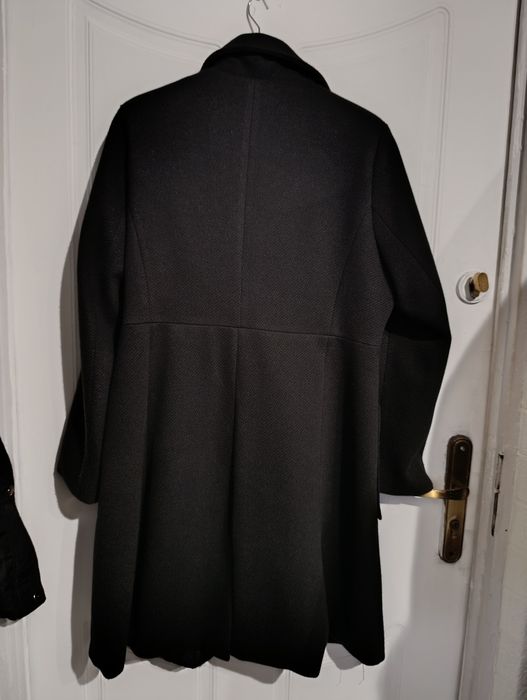 Czarny Płaszcz elegancki LaDivaMia L
