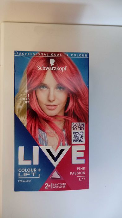 Farba do włosów SCHWARZKOPF LIVE Colour + Lift  L77 Pink Passion