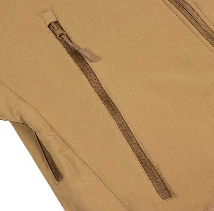 Тактична військова демісезонна куртка Soft Shell на флісі Койот 46-60р