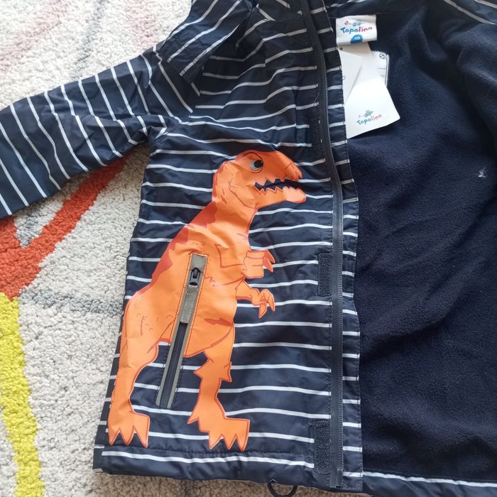 Kurtka wiatrówka, przeciwdeszczowa, w środku-flis, r. 110