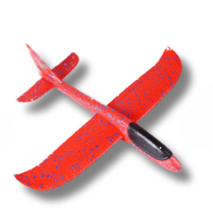 Samolot Styropianowy Duży Szybowiec Rzutka Ze Styropianu Czerwony