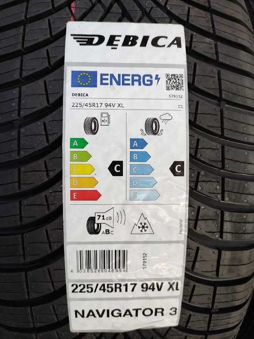 225/45R17 Dębica Navigator 3 cztery nowe opony całoroczne