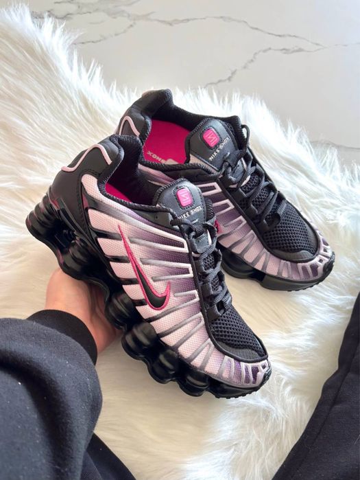 Nike TL Shox Black Pink 36-41р найк рожеві