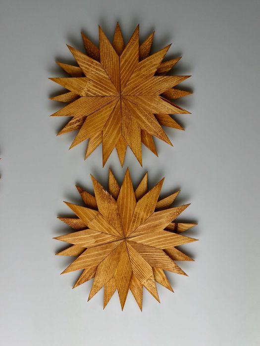 Комплект подставок под горячее. Дерево. 4 шт. Ручная работа.