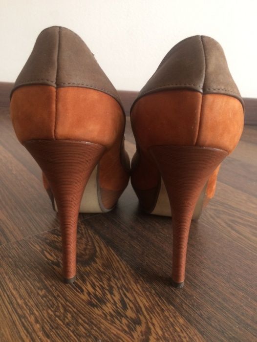 Półbuty, szpilki damskie skórzane, zamszowe NOWE r. 36