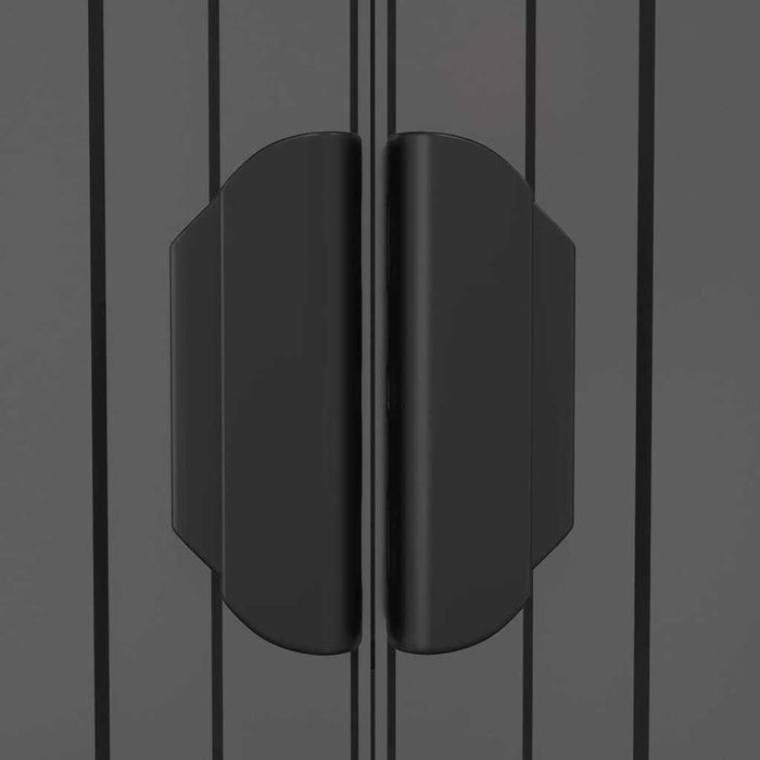 Abrigo de Jardim 192x191x223 cm em Aço Galvanizado Cinzento-Claro