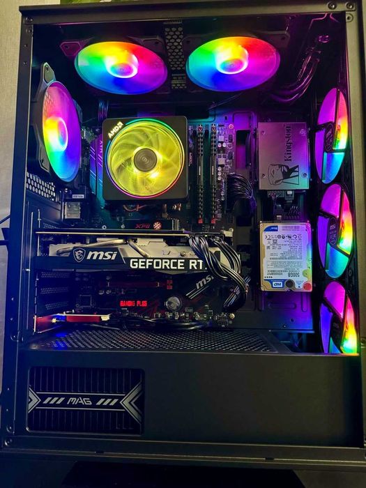 AMD R5 5600 + RTX 3070 + DDR4 16Gb + NVME/HDD/SSD 2TB + WiFi/BT