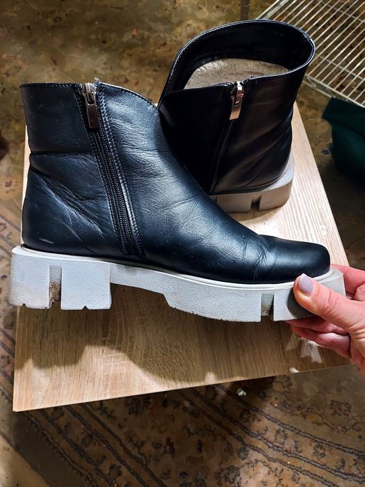 Полусапожки. Ботинки. Зима. На середню і узку ніжку, р.40. 25 см. мал