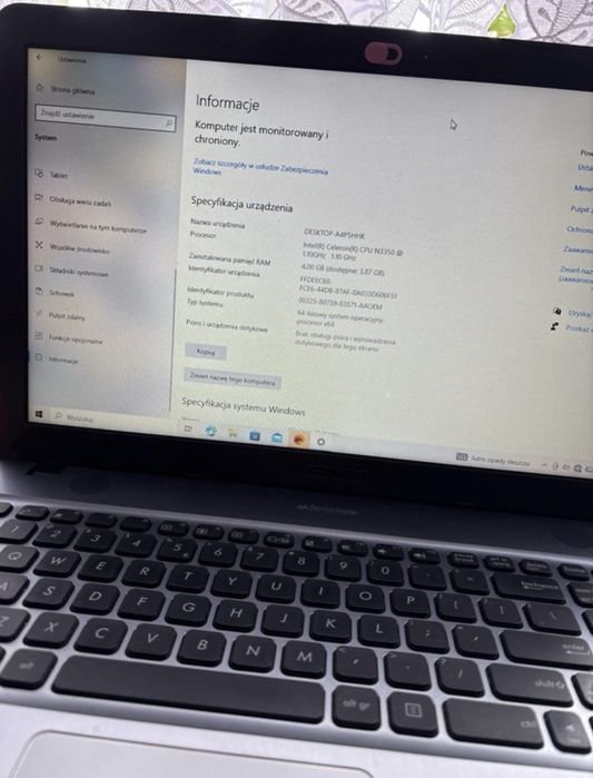 Laptop Asus touchpad