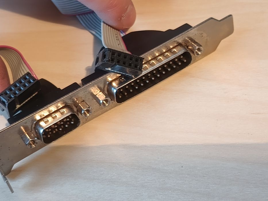 Śledź LPT +  COM \ retro PC \ DB25 + DB9 \ COM1 Mouse