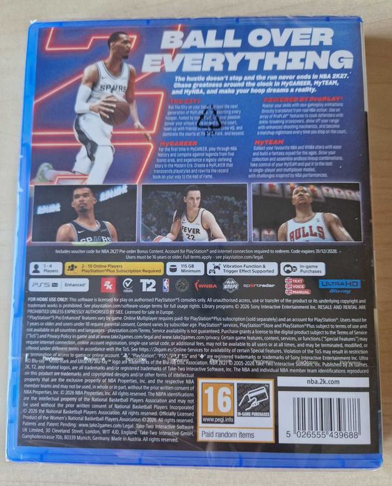 Jogo PS5 NBA 2K27 - Selado