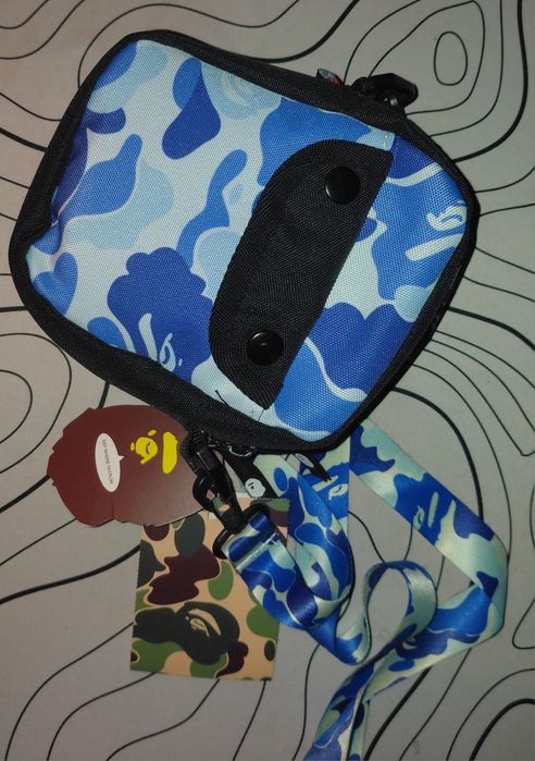 Bape блакитна сумка