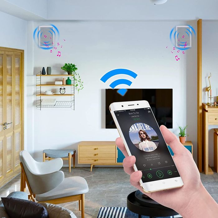 5,25-дюймовые 2-полосные настенные динамики Bluetooth Herdio