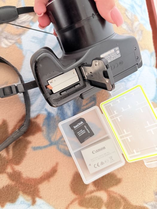 Câmara Canon PowerShot SX60 HS + Extras – Excelente para fotografia e vídeo