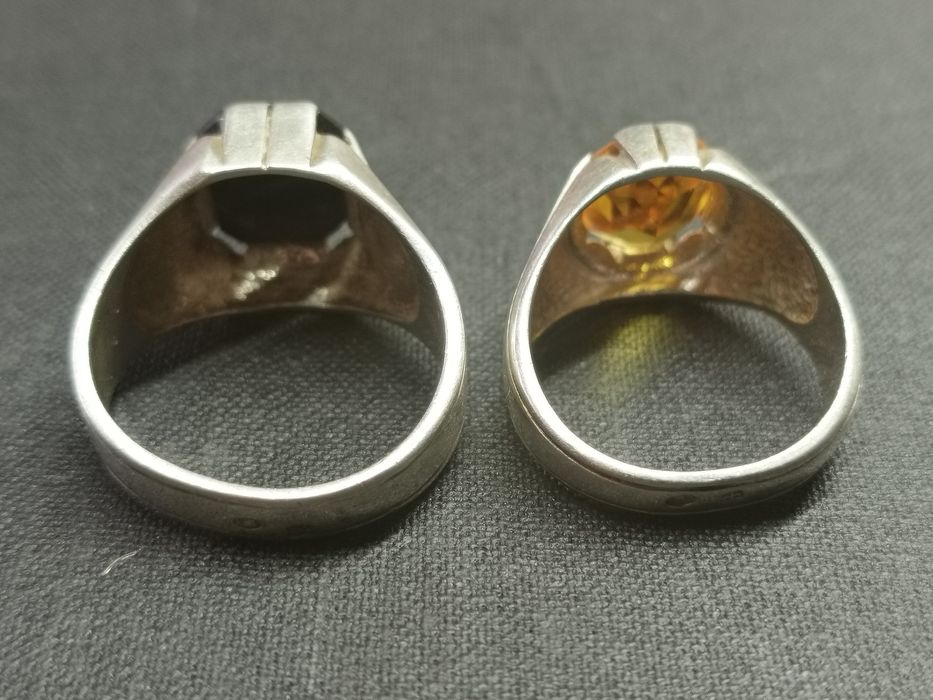 Komplet srebrnych sygnetów Warmet