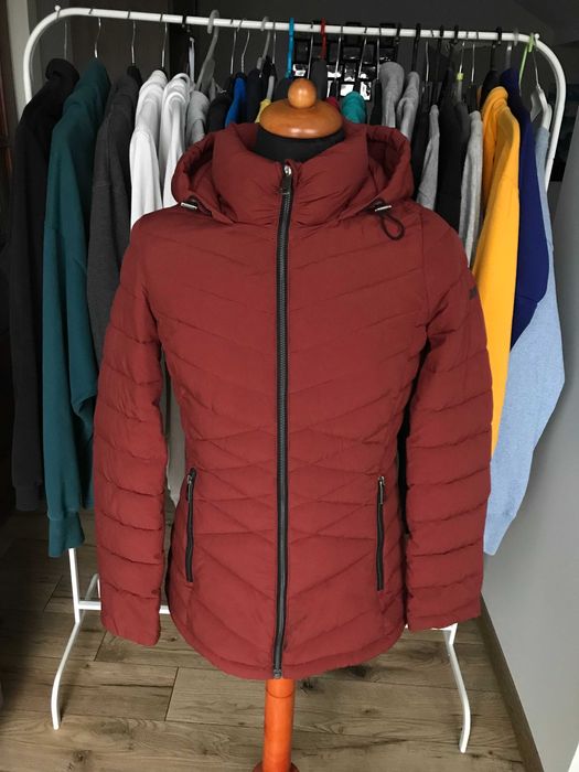 Kurtka puchowa zimowa DKNY Bib-Front Light Weight rozm. S