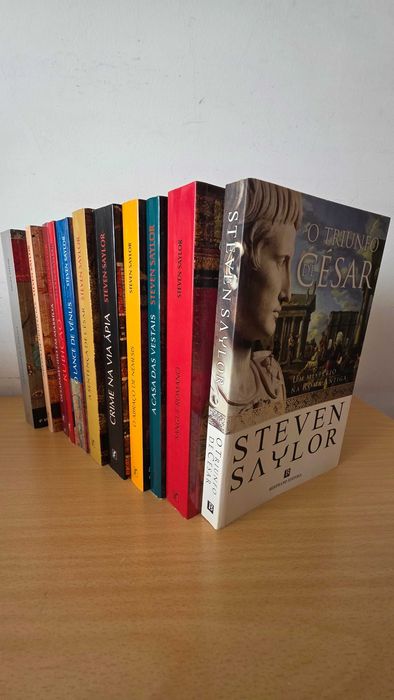 11 livros da coleção "Um Mistério na Roma Antiga" de Steven Saylor