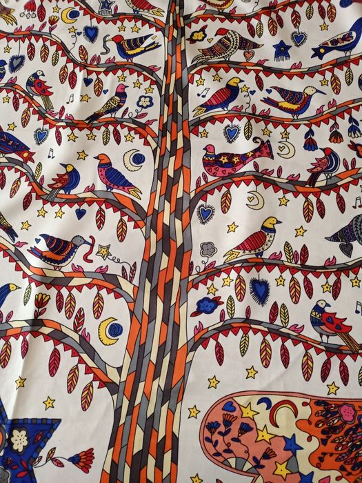 Jedwabna apaszka ok. 90 cm x 90 cm