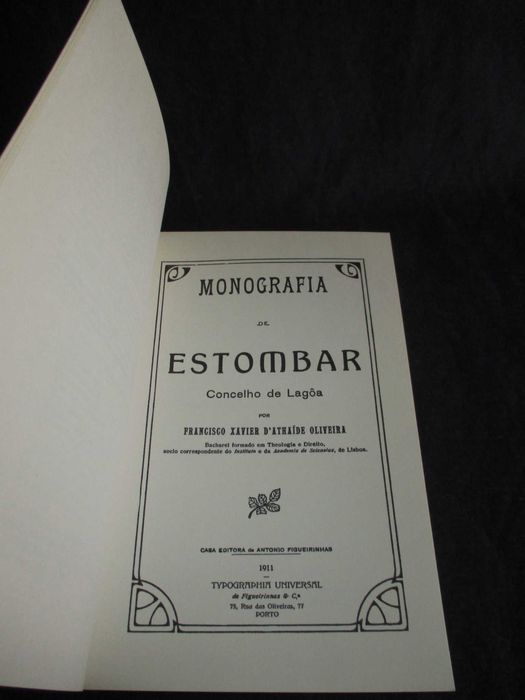 Livro Monografia de Estombar Ataíde Oliveira