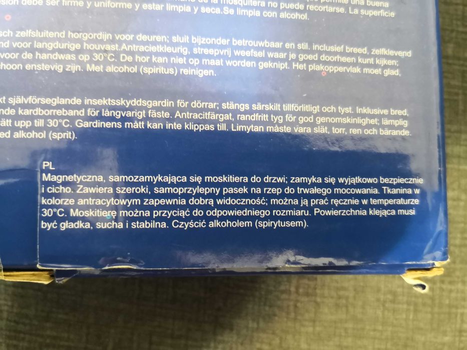 Moskitiera okienna firmy SHENG 75x210