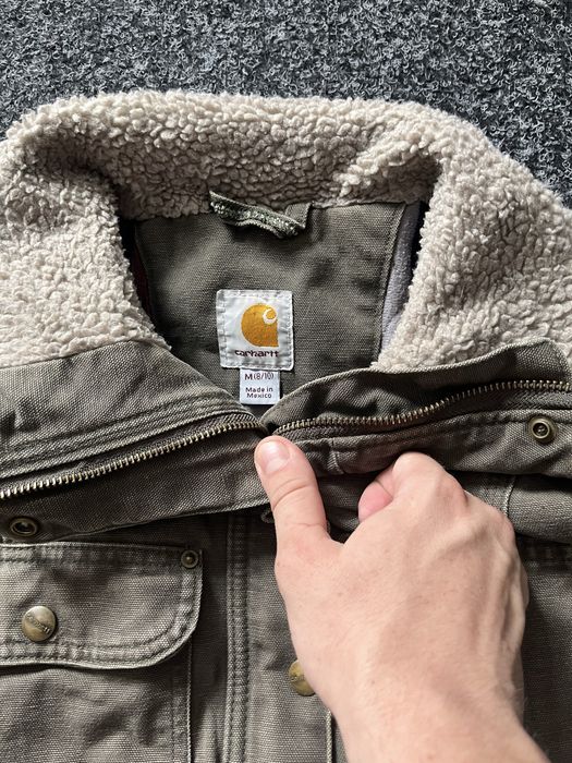 Жіноча вінтажна куртка Carhartt зелена canvas M