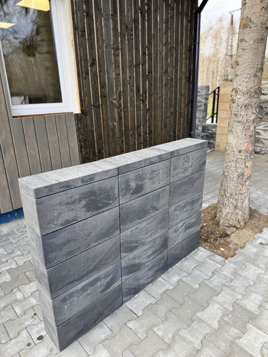 PROMOCJA 500x200x200 Czarny ONYKS 500x200x200 Pustak Ogrodzeniowy