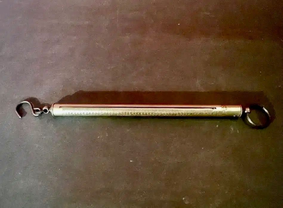 SALTER 6 - dinamómetro antigo - made in England - 25,5 cm/s