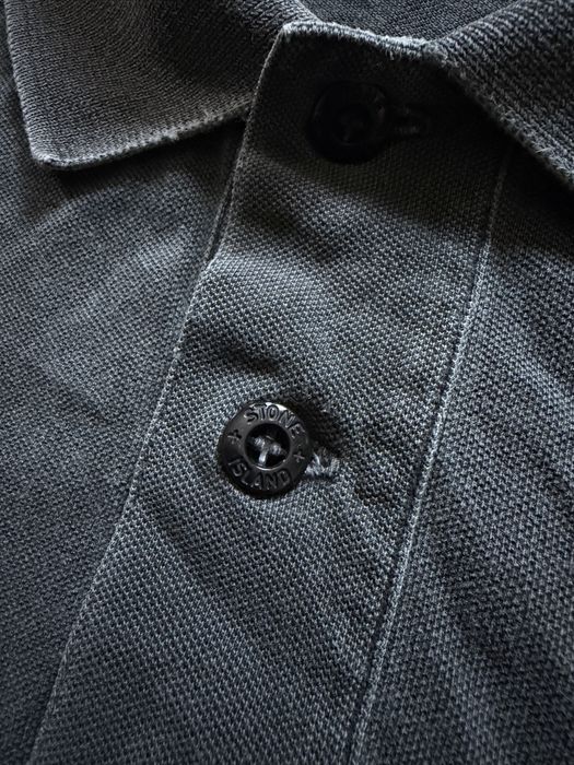 Футболка поло stone island stone original wash garment dyed