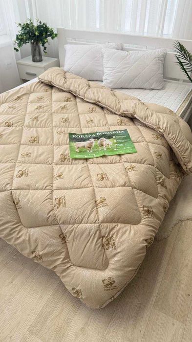 Ковдра Полуторна ОВЧИНА ШЕРСТЬ Pure Wool , La Bella ДУЖЕ ТЕПЛА