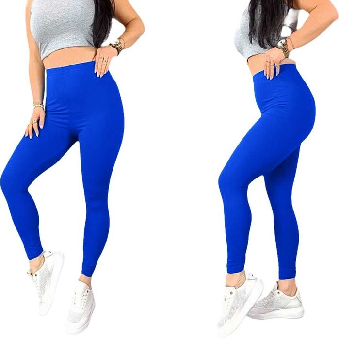 1xLegginsy damskie M/L niebieskie