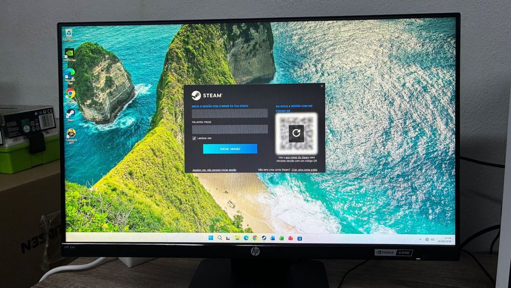 PC Gaming HP OMEN 25L - Nvidia 3060Ti - 48GB RAM + Monitor HP 24x 144Hz