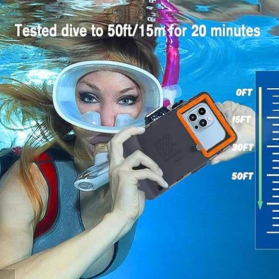 Uniwersalne Etui na Telefon do Nurkowania i Snorkelingu (15m)
