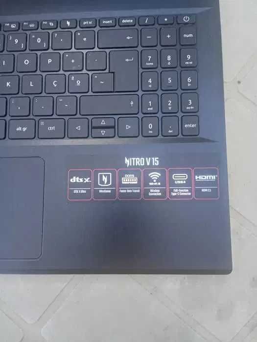 portatil gaming acer nitro V15 - Ryzen 5 7535HS - RTX 4050 - novo