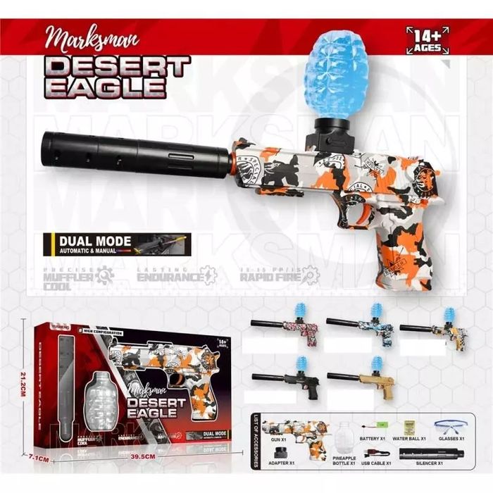 Pistolet na kulki żelowe z ładowarką. TOYS Paweł Wojda