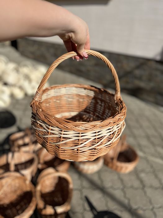 Кошик кошики з натуральної лози Кошики на Паску Кошики великодні кошик