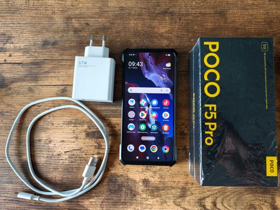 POCO F5 Pro 12/512 GB – stan idealny + ładowarka Xiaomi 65W + etui