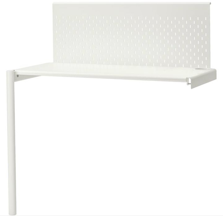 Metalowe biale lozko pietrowe Vitval z ikea