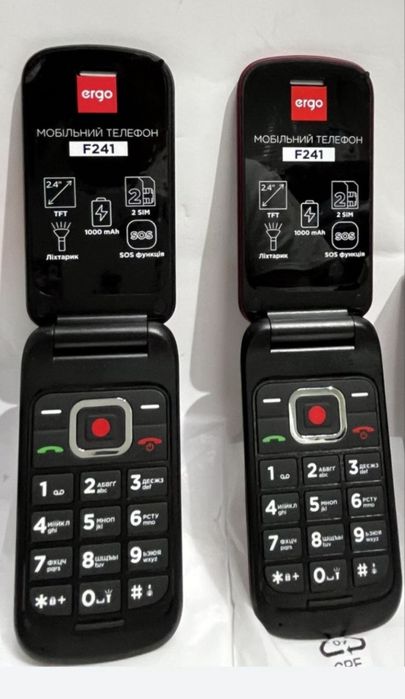 Мобільний телефон Ergo F241 Black Новий!