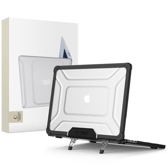 TECH-PROTECT SMARTSHELL PRO MACBOOK AIR 13 M2 / M3 / M4 / 2023-2025 BLACK/CLEAR