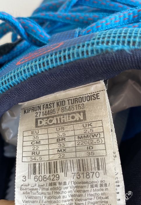Спортивні кросівки розмір 35 Kalenji Decathlon