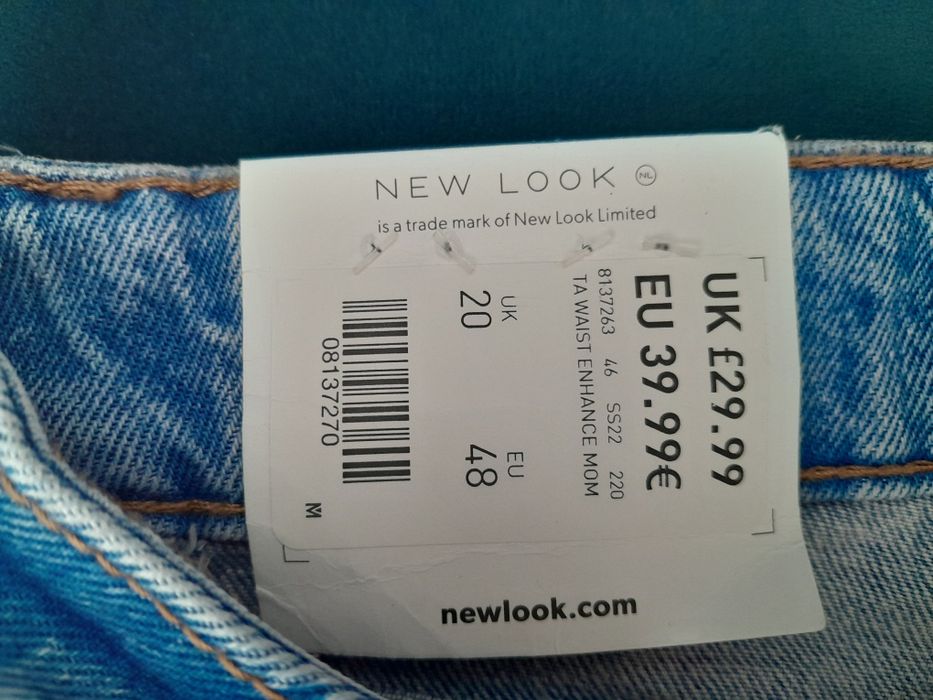 Spodnie jeansowe XXXL 48 new look