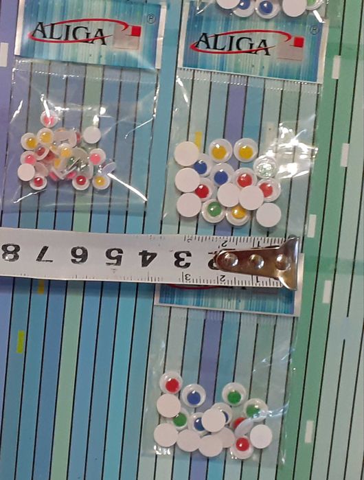 Oczy oczka przyklejane