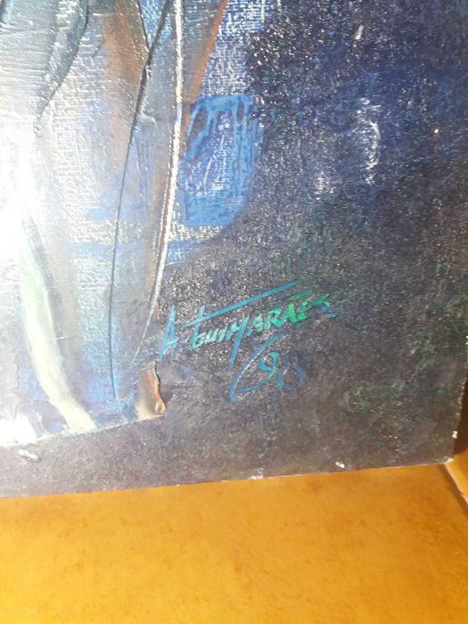 Pintura António Guimarães "traço de palmeira"