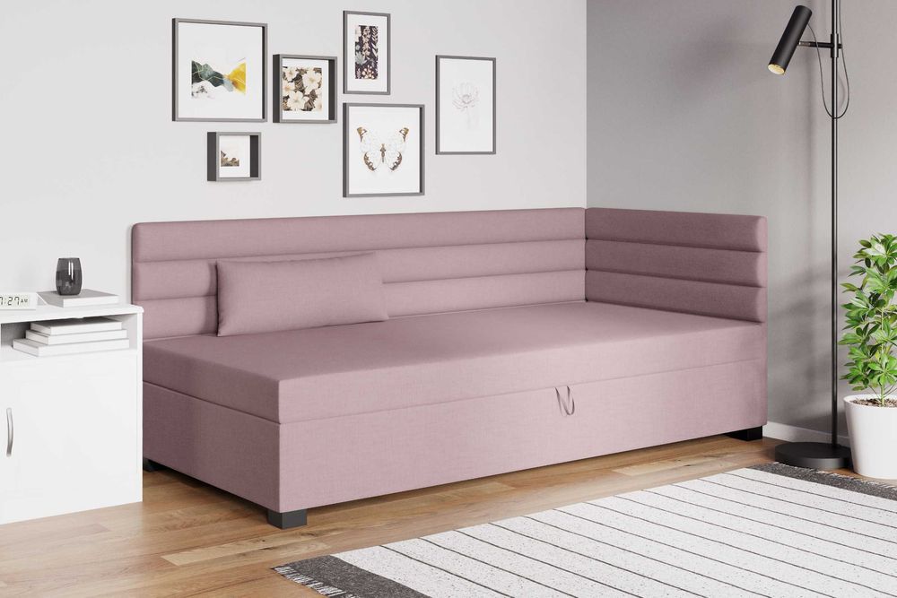 Łóżko młodzieżowe Sofa Wersalka pojemnik na pościel materac w cenie!