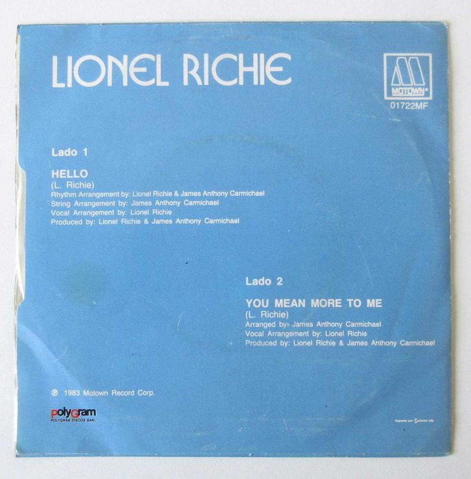 LIONEL RICHIE - Hello (Single)