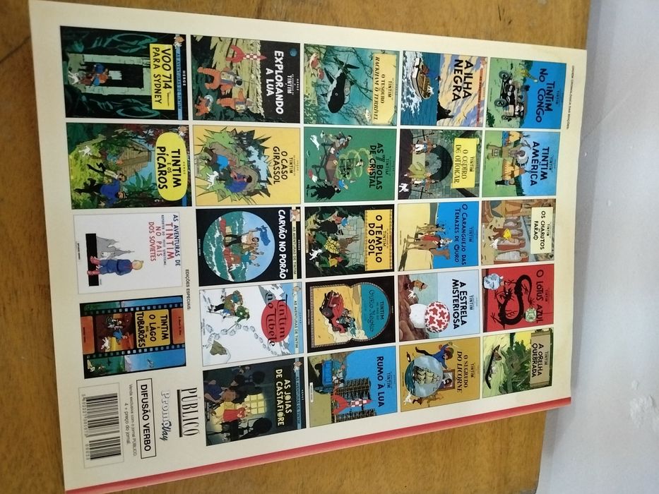 Tintin.  Livros.