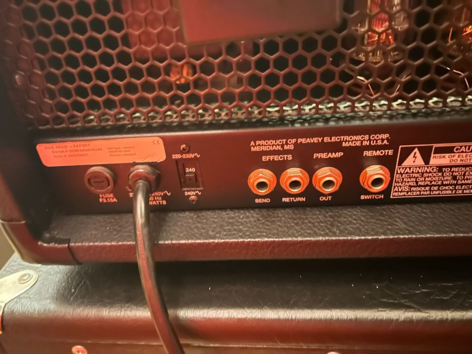 Peavey 6505 Head 120W USA com Válvulas 6L6GC Novas