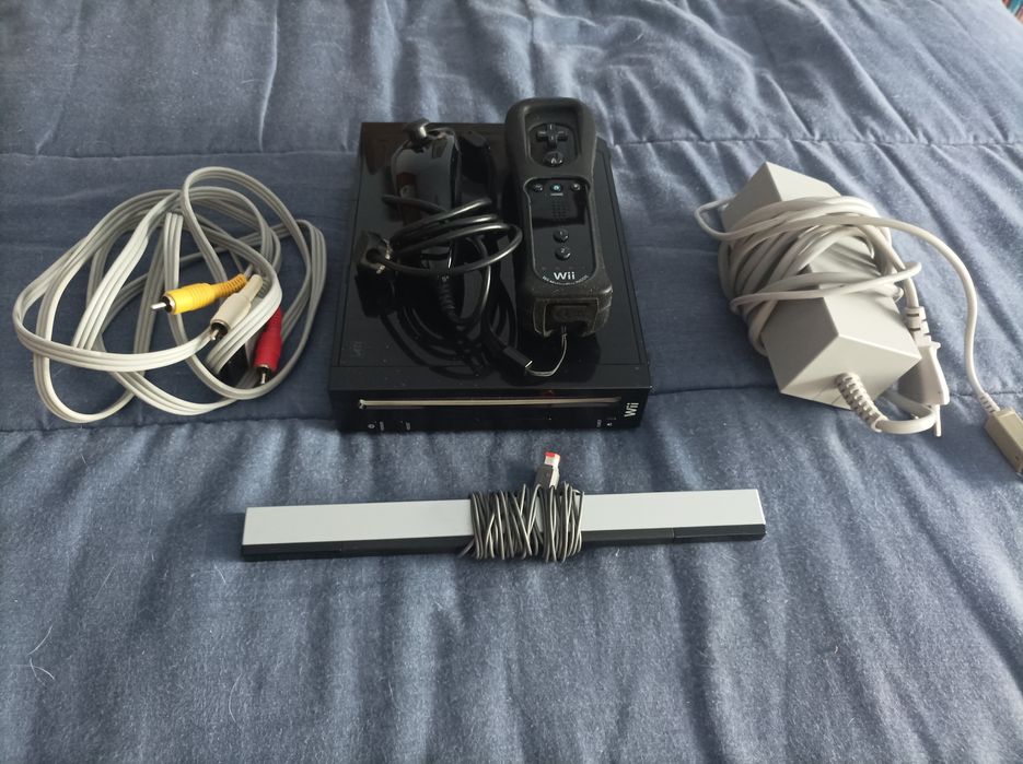 Conjunto Wii preta