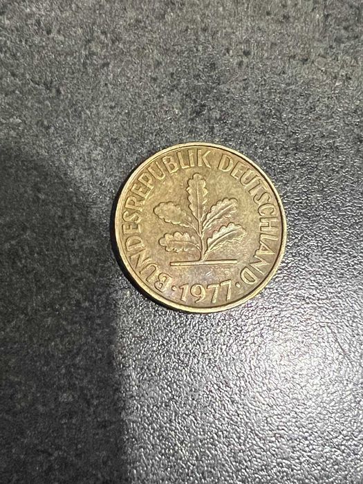Moneta niemiecka 10 pfennig fenigów Niemcy RFN / BRD 1977