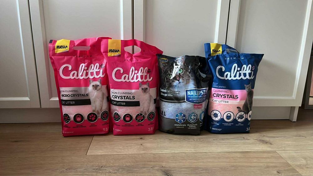 Calitti Micro Crystals Żwirek silikonowy Calitti Clumping Hilton bezzapachowy 3,8l